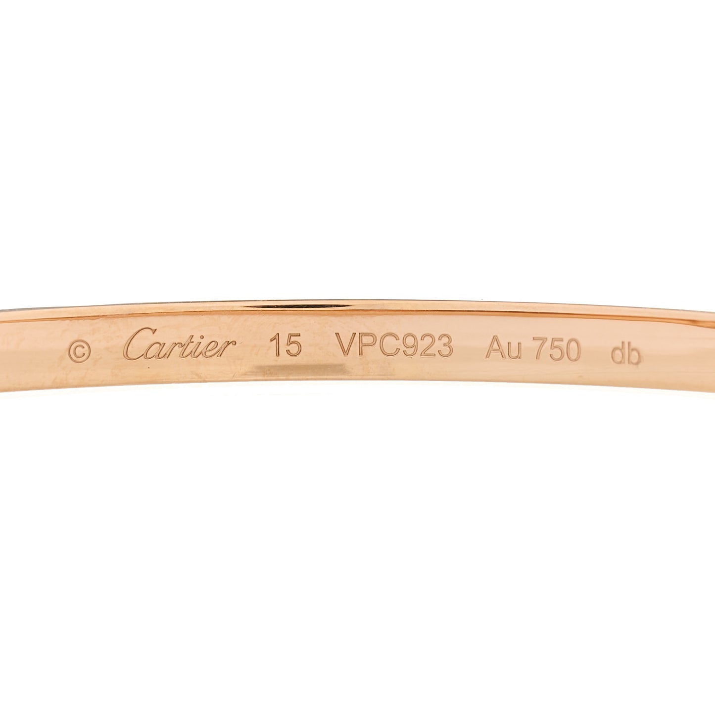 18K Pink Gold Small LOVE Bracelet 15
