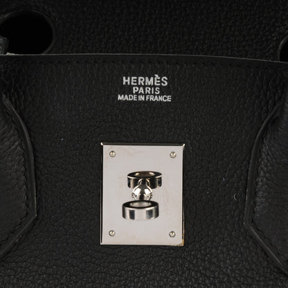 Hermes Taurillon Clemence Birkin 30 Black 12 of 28
