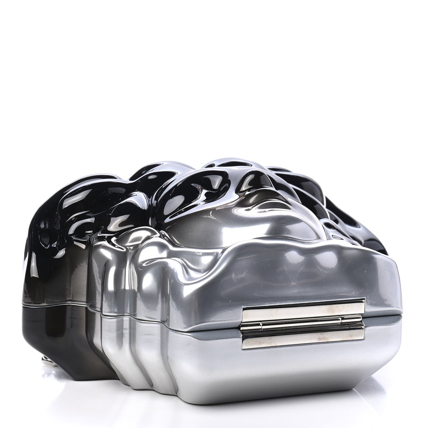 Gradient Medusa Head Clutch Black Silver