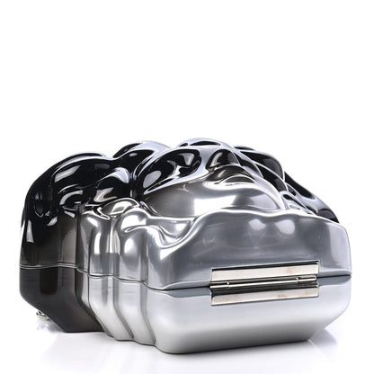 Versace Gradient Medusa Head Clutch Black Silver 3 of 4