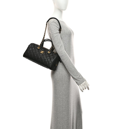 Chanel Caviar Quilted Large Bowling Bag Black 2 of 10