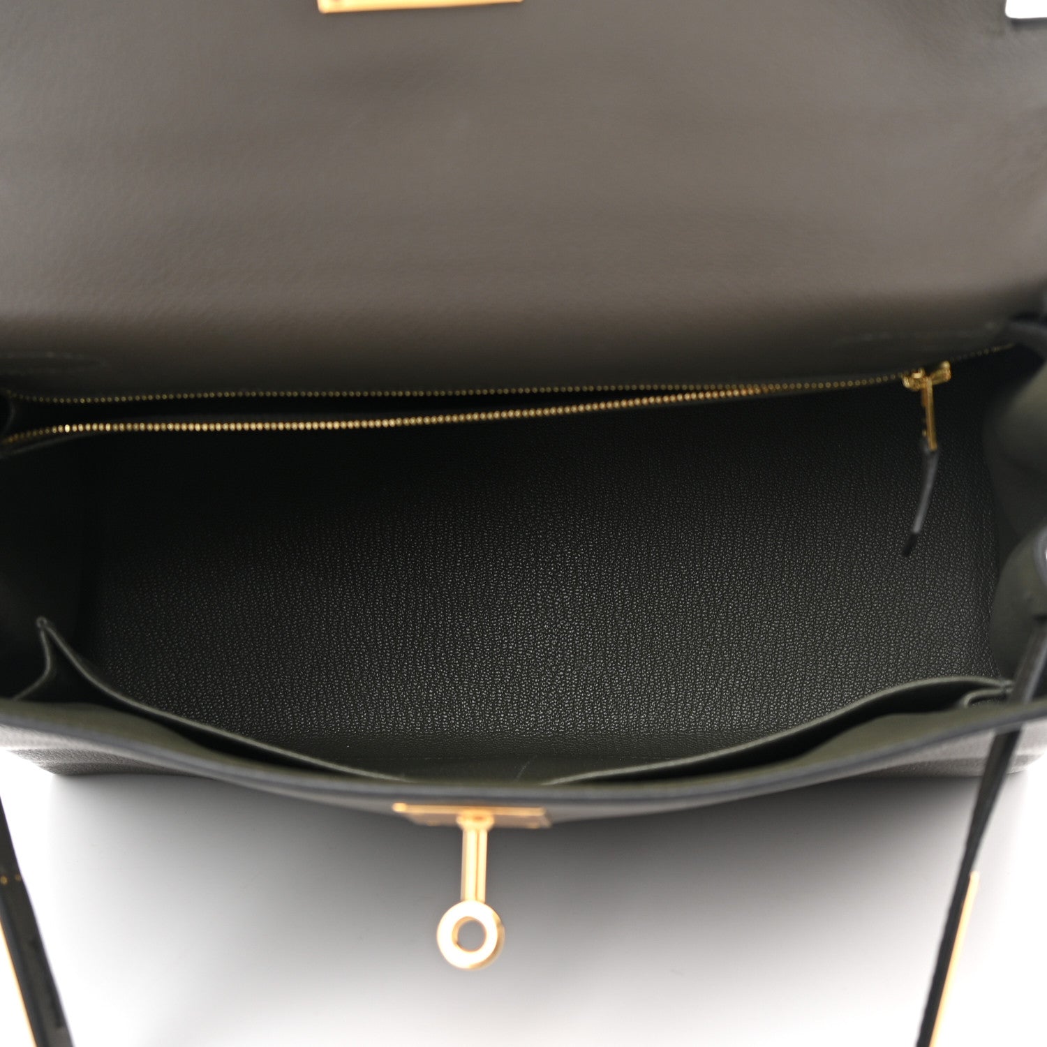 Hermes Evercolor Kelly Retourne 28 Vert De Gris 4 of 12