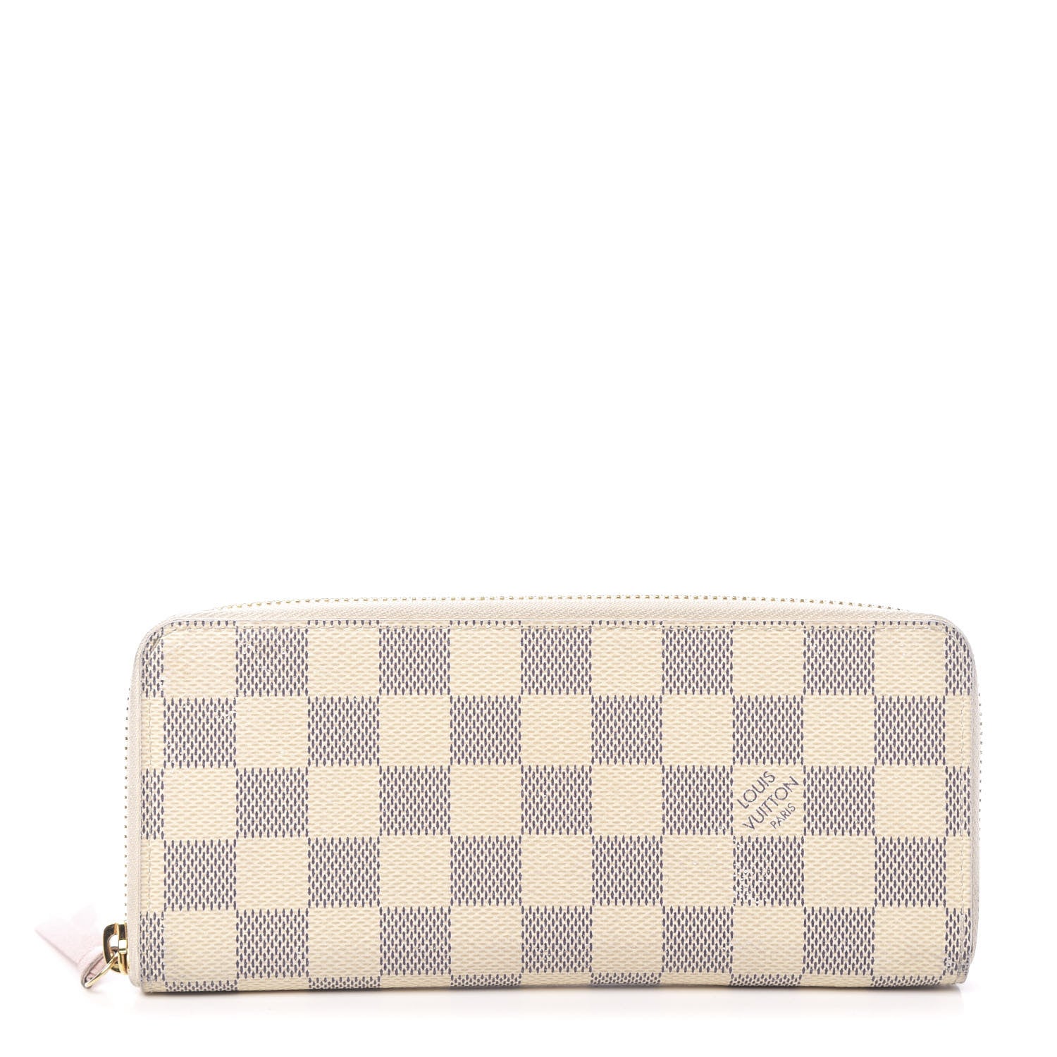 Louis Vuitton Damier Azur Clemence Wallet Rose Ballerine 1 of 12