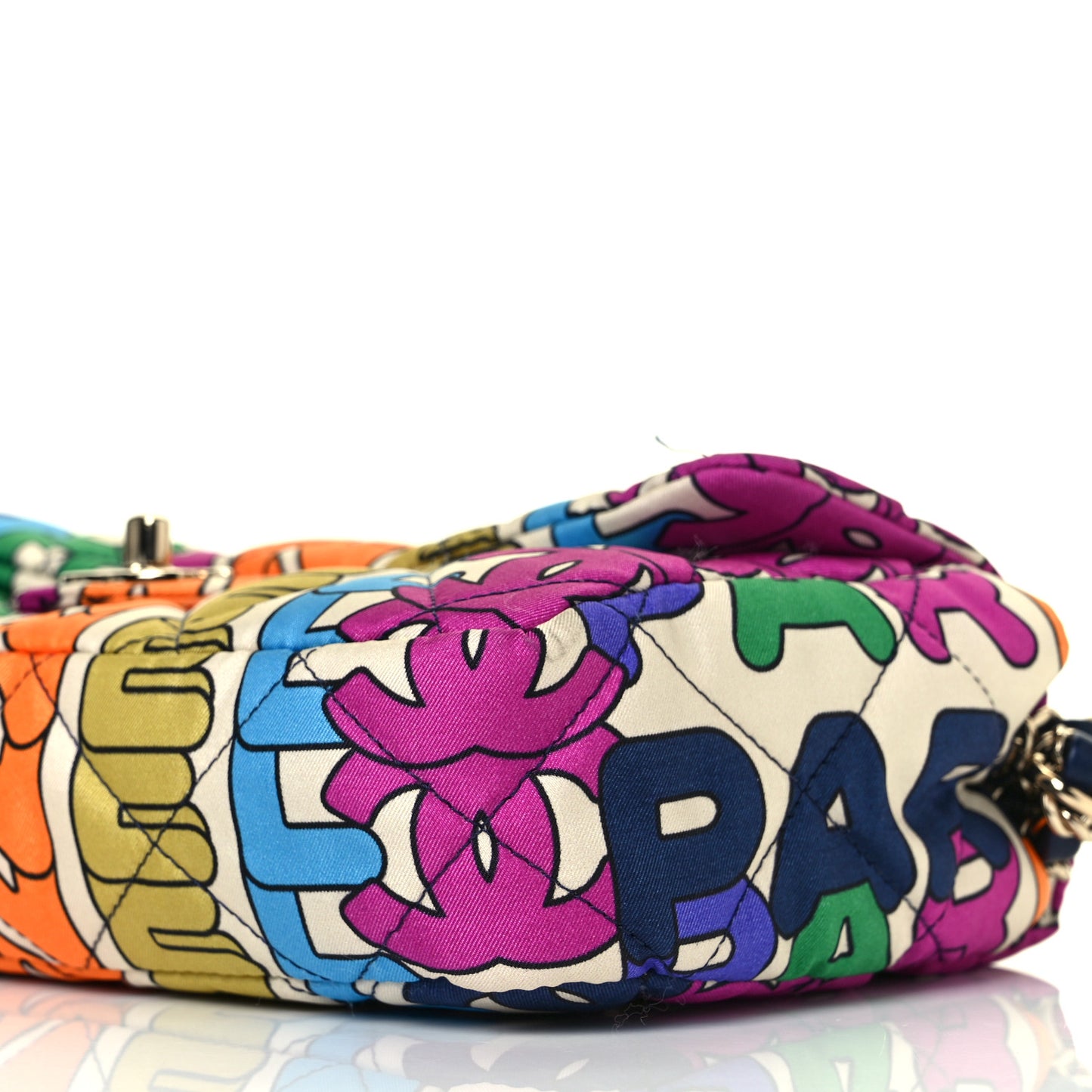 Printed Silk CC Small Single Flap Multicolor