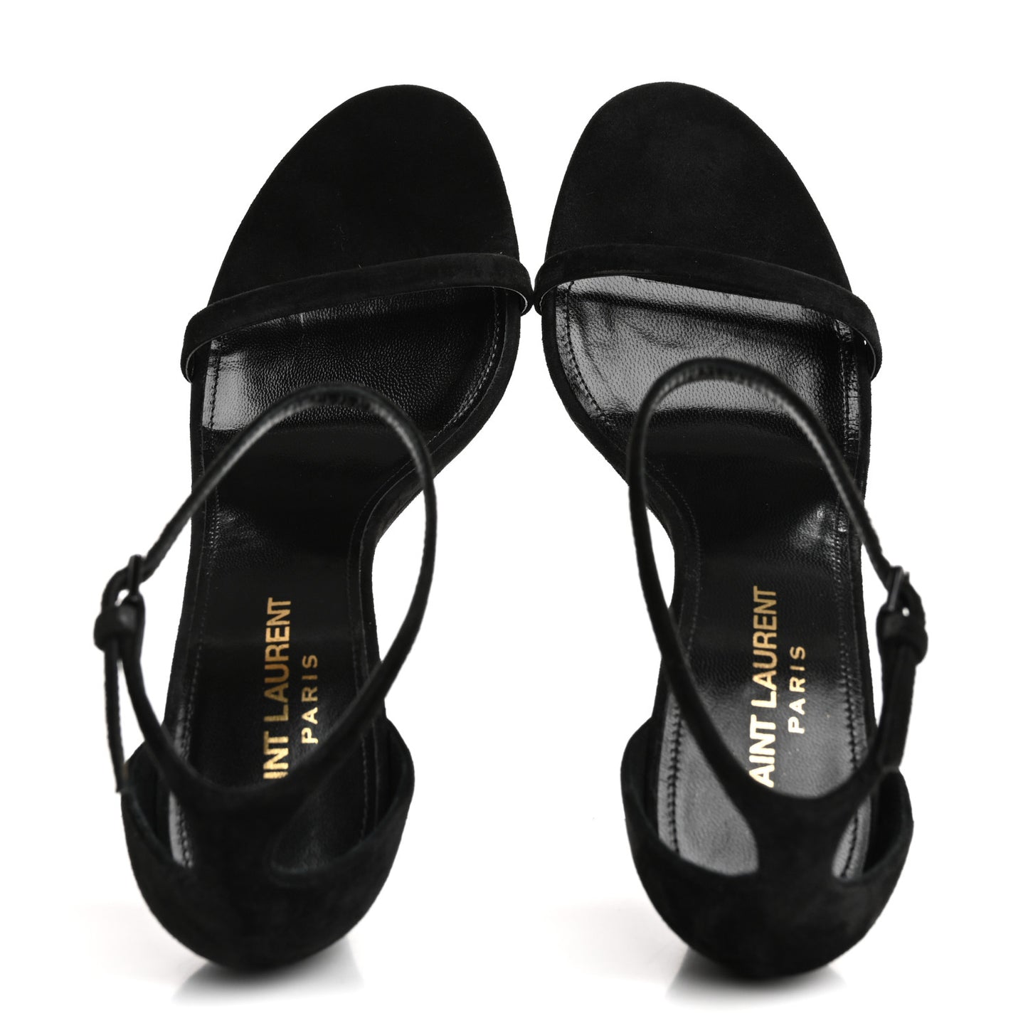 Suede Lila Wedge Sandals 37 Black