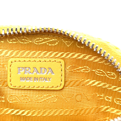 Prada Yarn Raffia Effect Crochet Mini Crossbody Bag Giallo 6 of 10