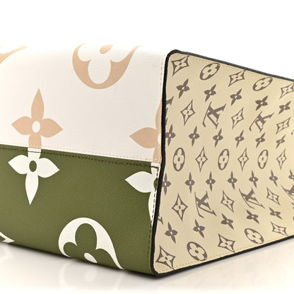 Louis Vuitton Monogram Giant Onthego GM Kaki Beige 8 of 13