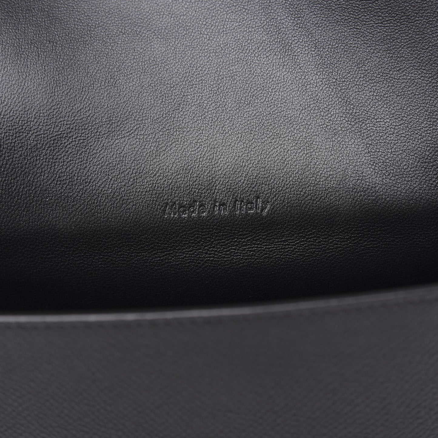 Grained Calfskin Small Trotteur Black
