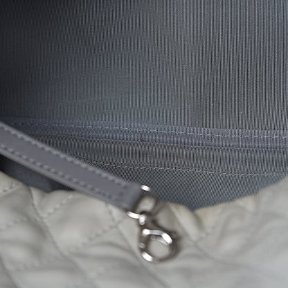 Chanel Glazed Calfskin Quilted Tote Grey 10 of 20