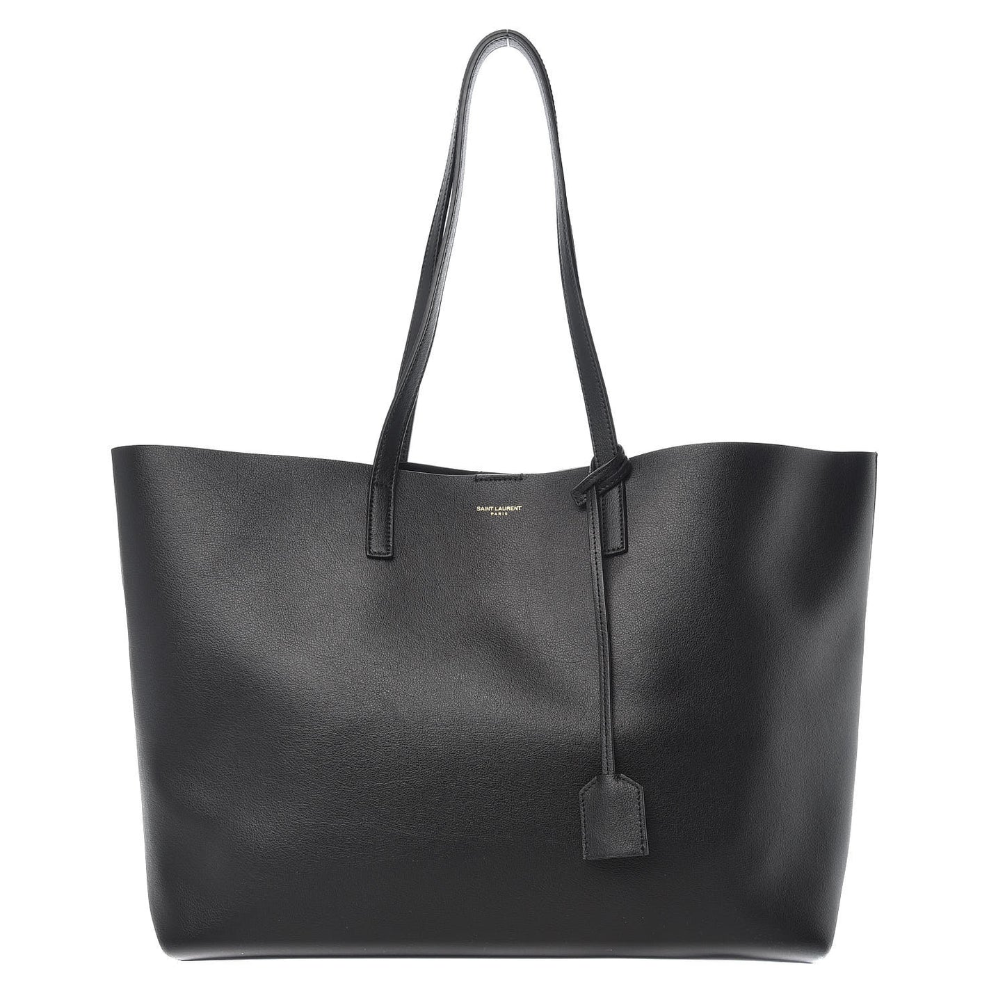 Calfskin Large Shopping Tote Black