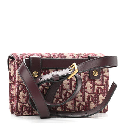 Christian Dior Oblique Saddle Belt Bag Bordeaux 3 of 10