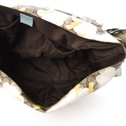 Gucci GG Plus Monogram Lightning Bolt Messenger Diaper Bag Beige 5 of 9