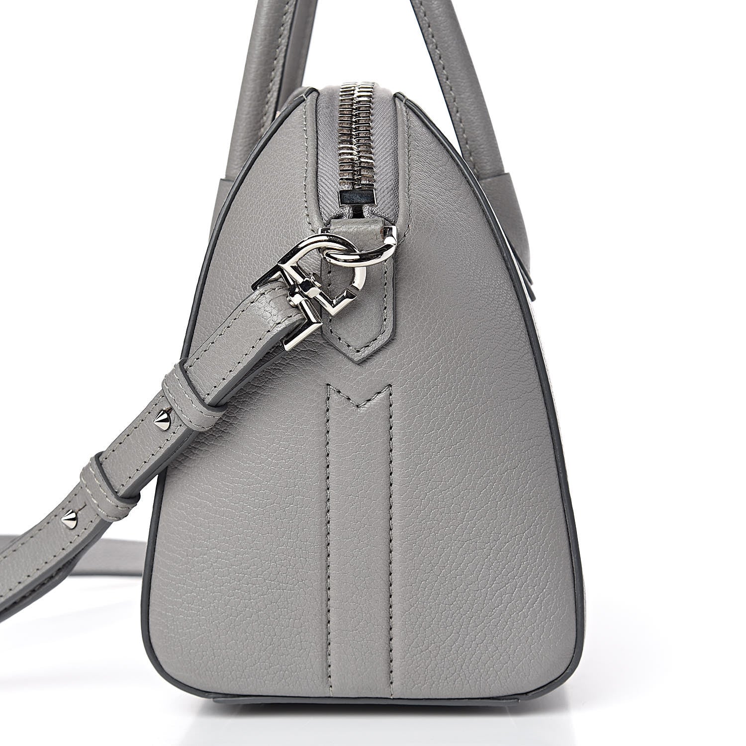 Givenchy Sugar Goatskin Mini Antigona Pearl Grey 14 of 19