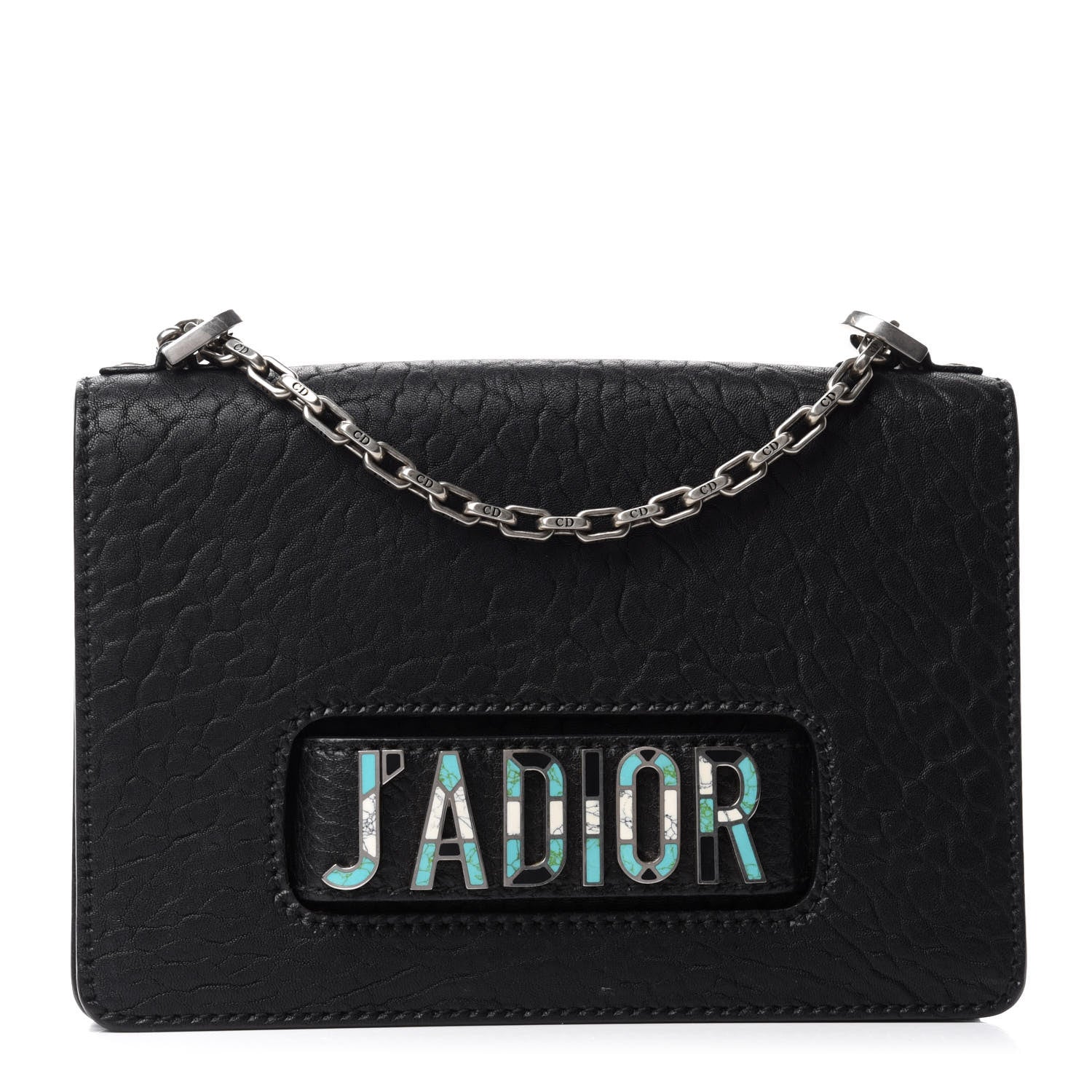 Christian Dior Canyon Grained Lambskin J'Adior Chain Flap Bag Black 1 of 9