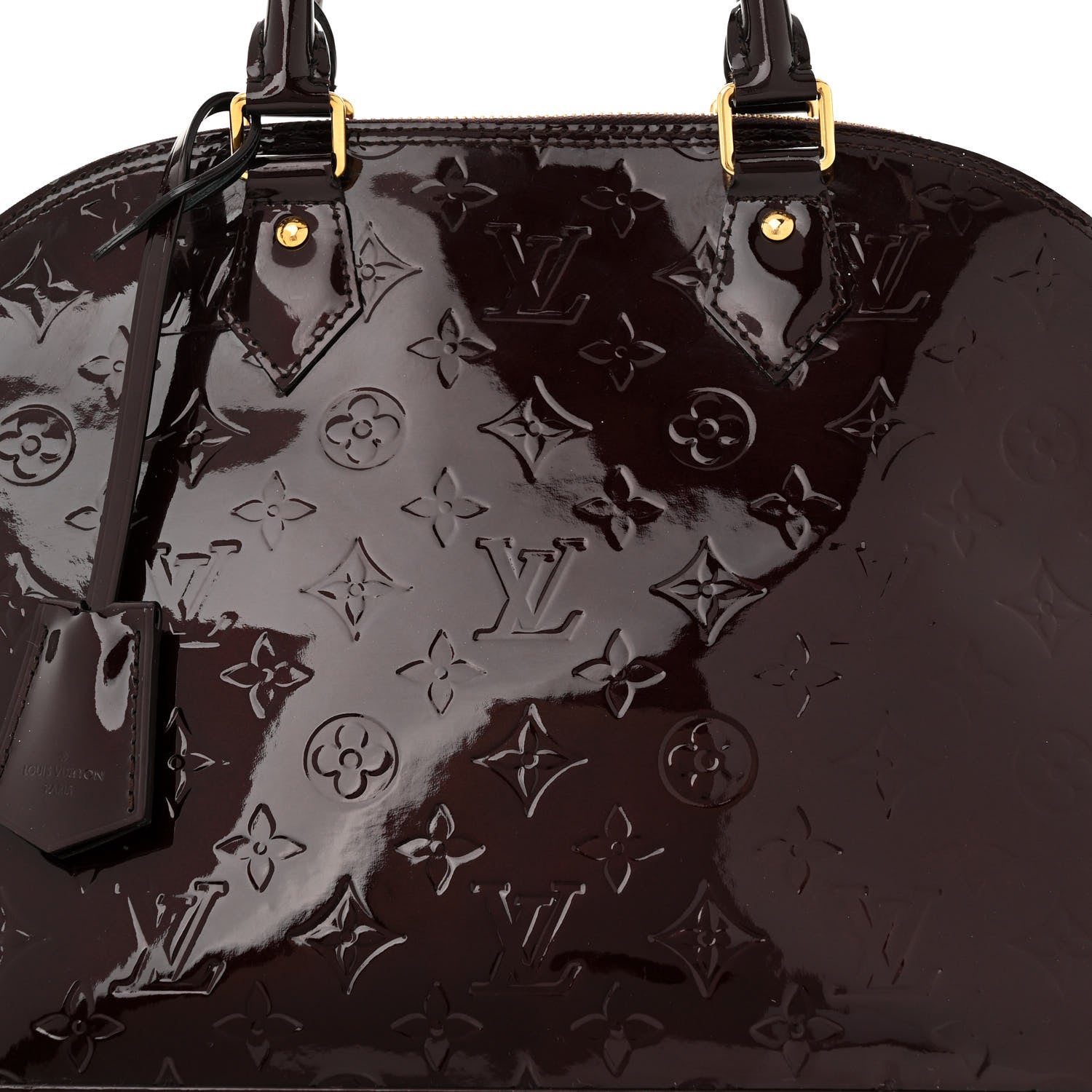 Louis Vuitton Vernis Alma MM Amarante 7 of 10