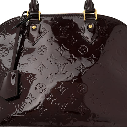 Louis Vuitton Vernis Alma MM Amarante 7 of 10