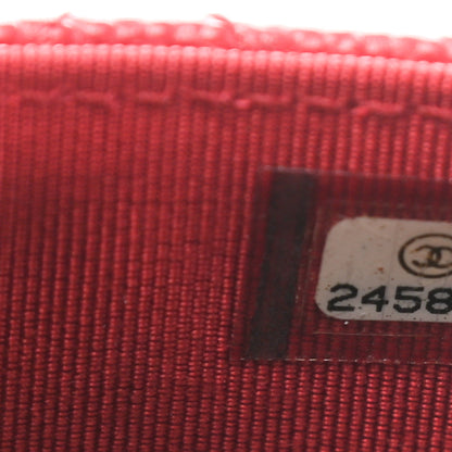 Chanel Caviar Quilted Flap Card Holder Dark Red 8 of 9