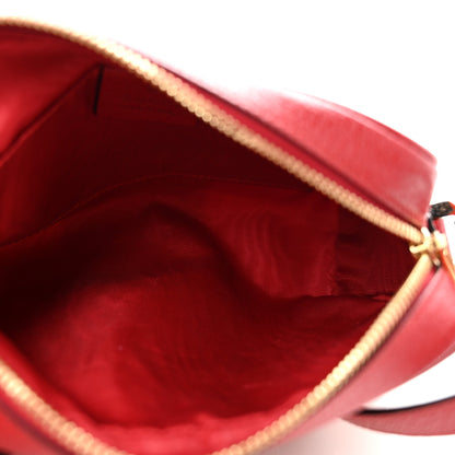 Gucci Canvas Sylvie Stripe Mini Ophidia Camera Bag Mystic White Hibiscus Red Maritime 5 of 11