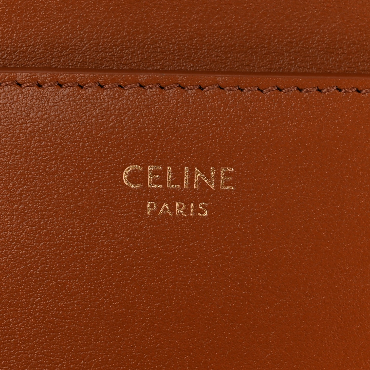 Celine Canvas Triomphe Compact Triomphe Wallet With Coin Purse Tan 6 of 9
