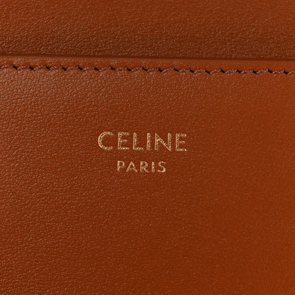 Celine Canvas Triomphe Compact Triomphe Wallet With Coin Purse Tan 6 of 9