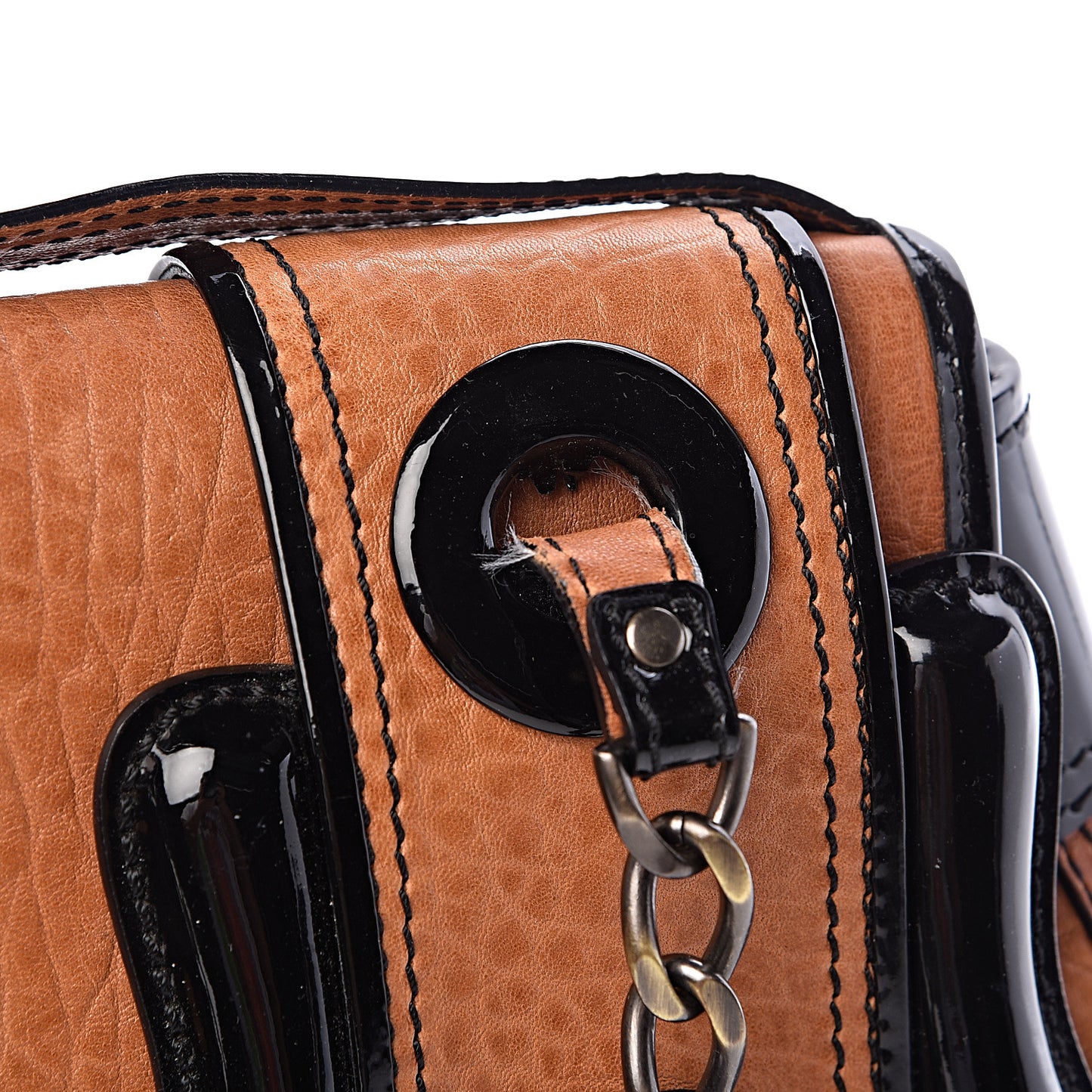 Nappa Patent B Bag Osso Black