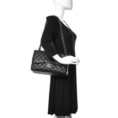 Chanel Caviar Quilted Jumbo Double Flap Black 2 of 11
