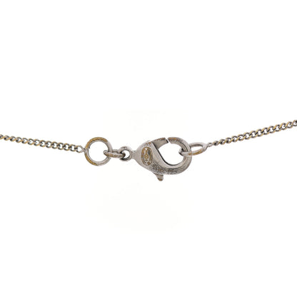 Chanel Baguette Crystal CC Necklace Silver 4 of 4
