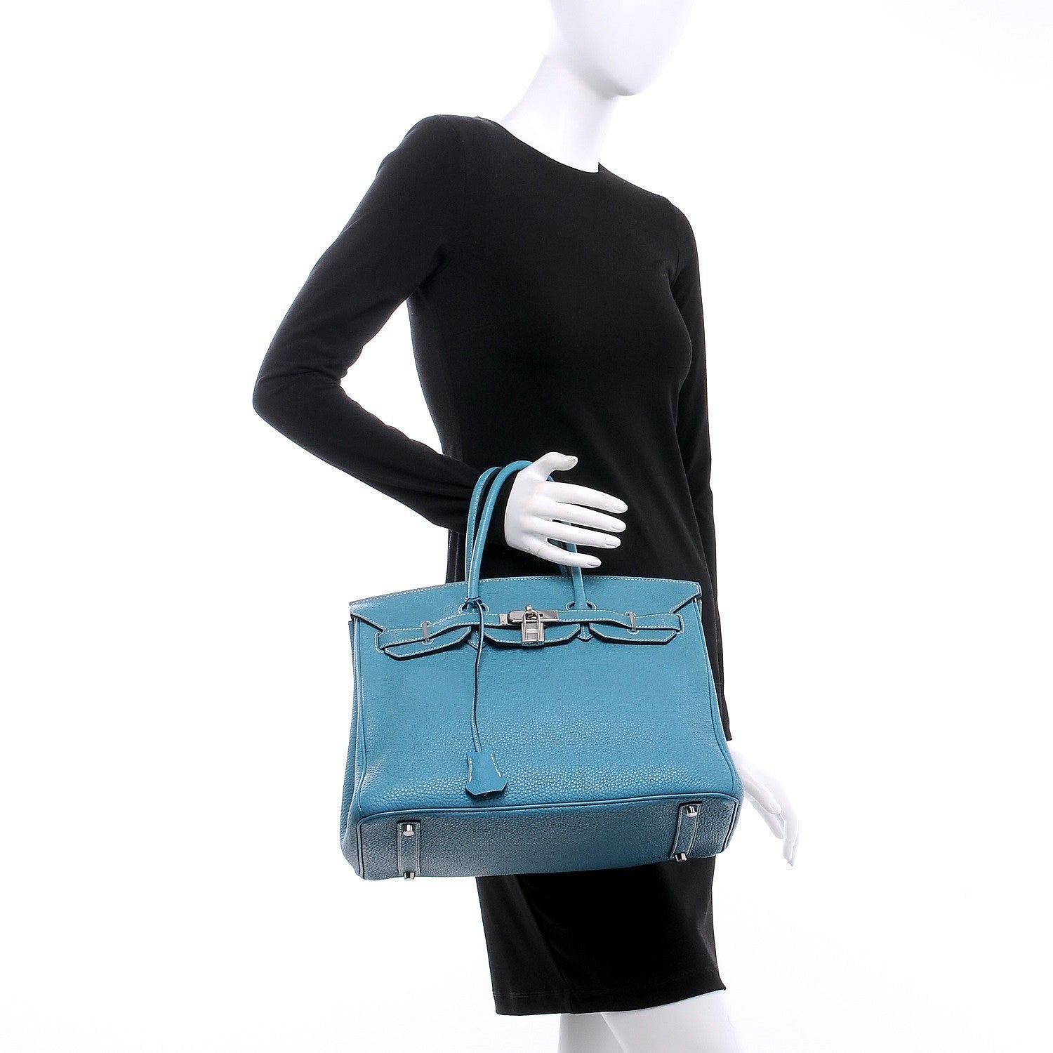 Hermes Togo Birkin 35 Blue Jean 2 of 38
