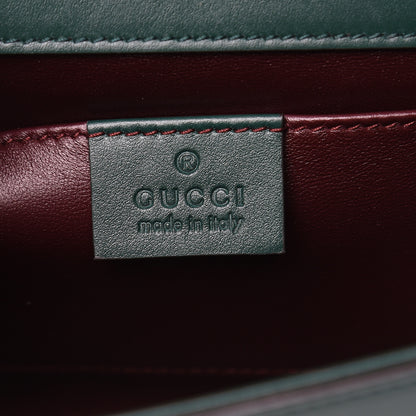Gucci Smooth Calfskin Small Zumi Top Handle Shoulder Bag Vintage Green 6 of 11
