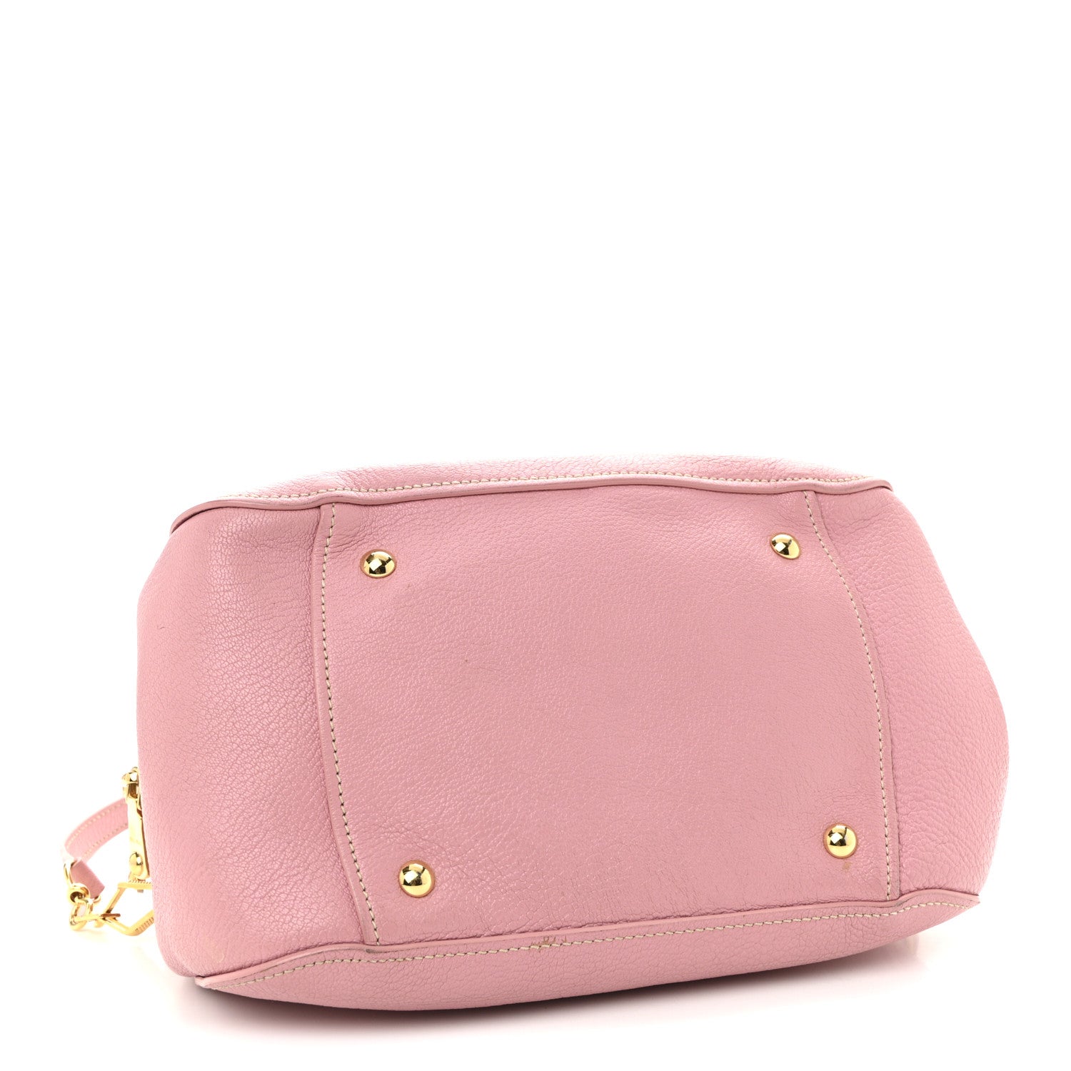 Miu Miu Goatskin Madras Bowling Bag Rosa 4 of 9