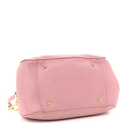 Miu Miu Goatskin Madras Bowling Bag Rosa 4 of 9