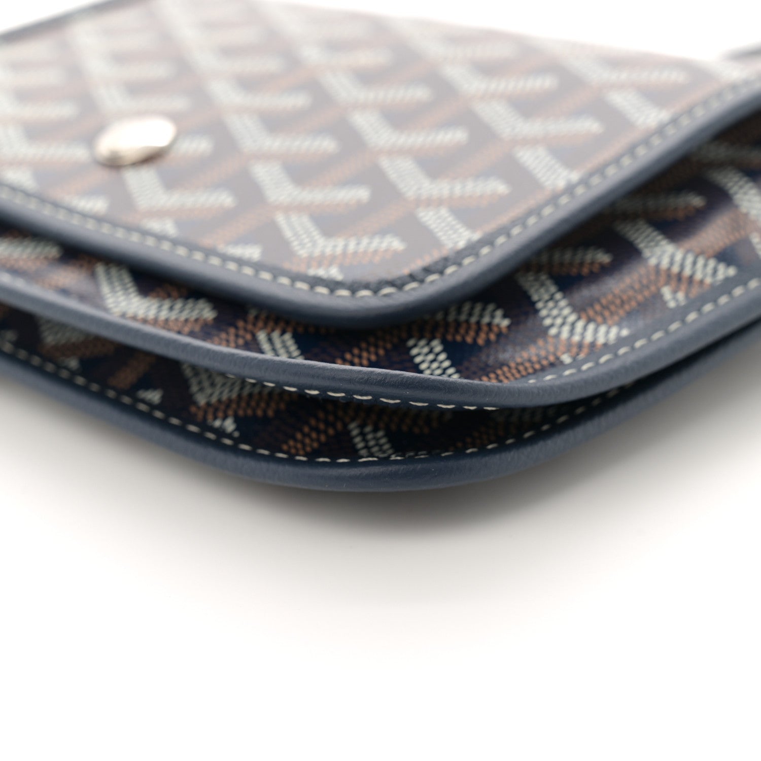 Goyard Goyardine Plumet Wallet Clutch Navy 9 of 9