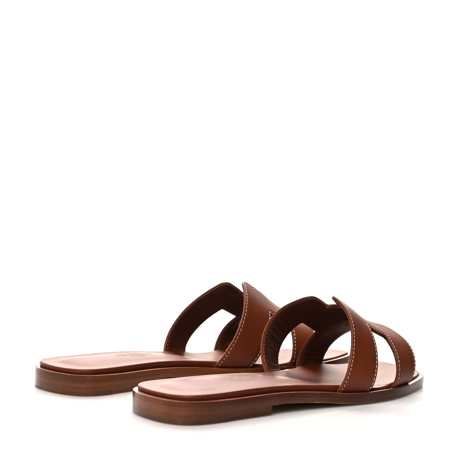 Box Calfskin Oran Sandals 35.5 Gold