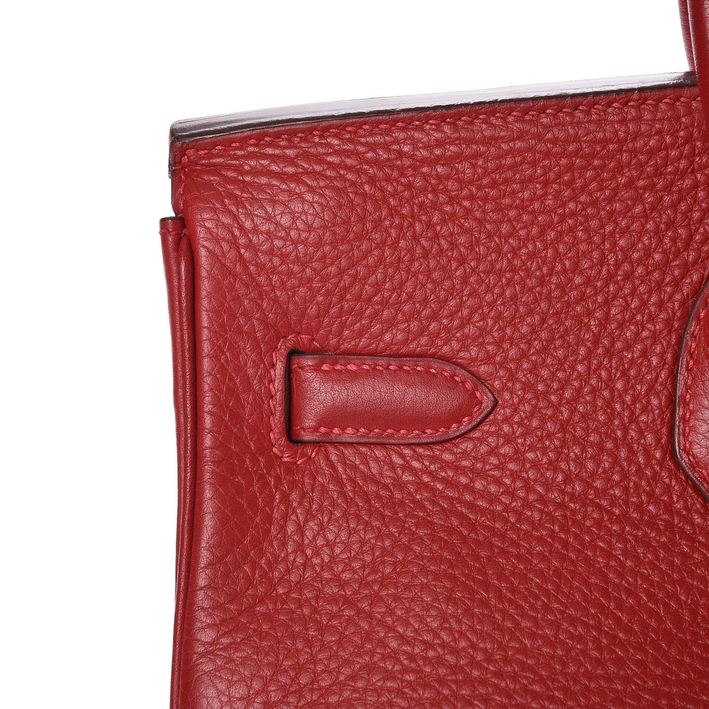 Taurillon Clemence Birkin 35 Rouge Casaque