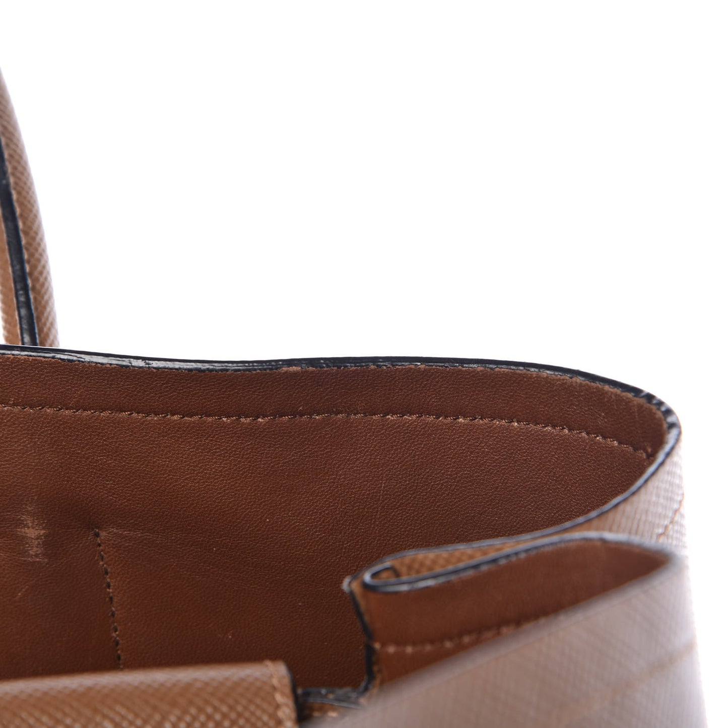 Saffiano Cuir Large Double Bag Canella Cocco