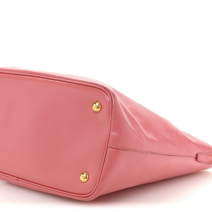 Prada Saffiano Vernice Galleria Shopping Tote Begonia 11 of 16