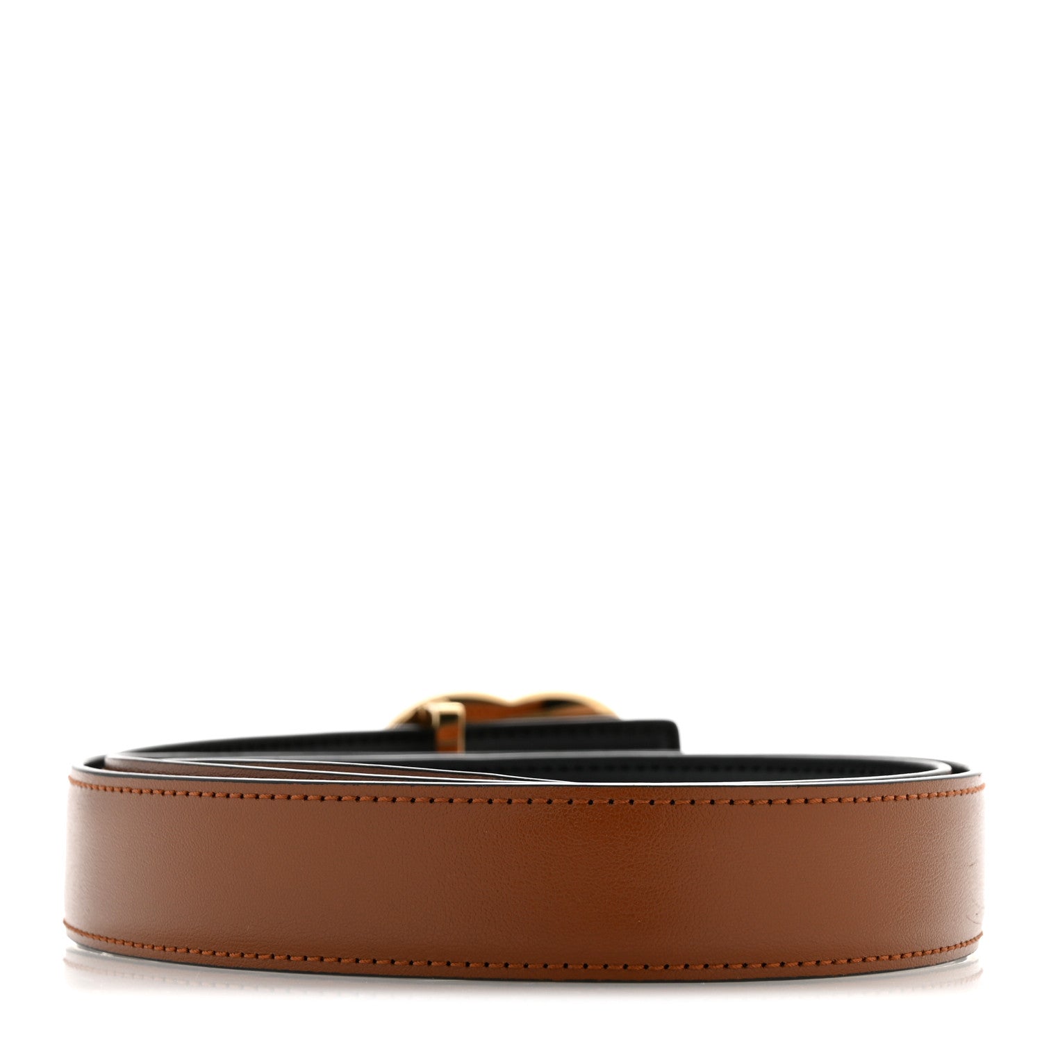 Chanel Calfskin CC Reversible Belt 100 40 Black Camel 2 of 9