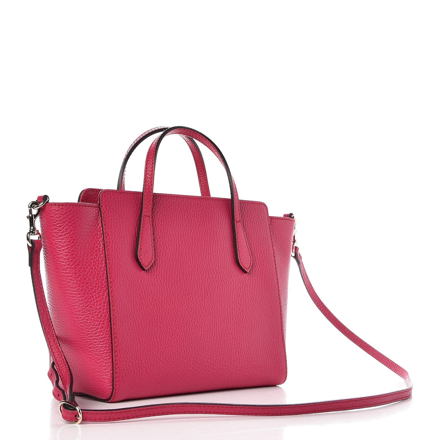 Dollar Calfskin Mini Swing Top Handle Bag Blossom