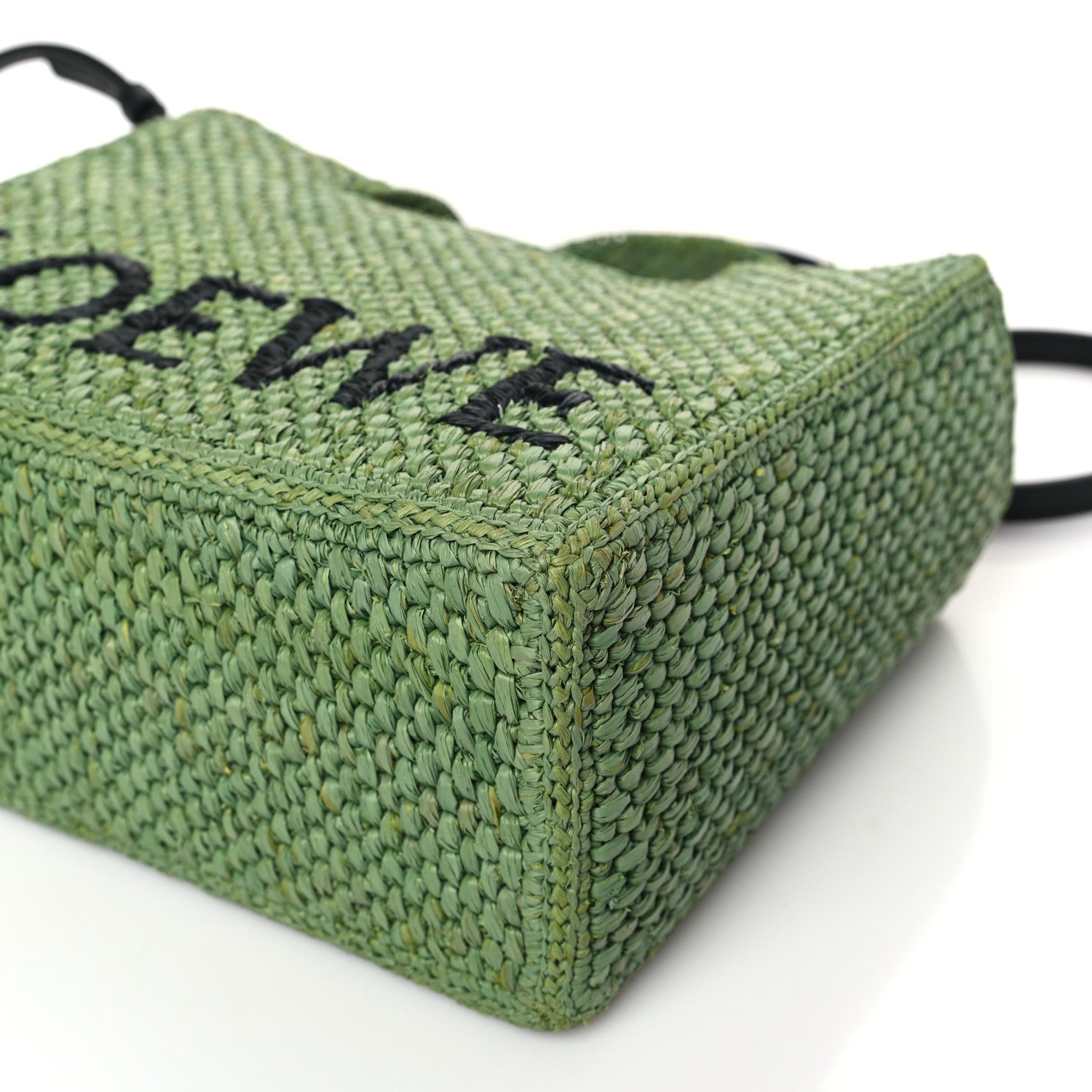 Loewe X PAULA'S IBIZA Raffia Font Tote Green 8 of 9