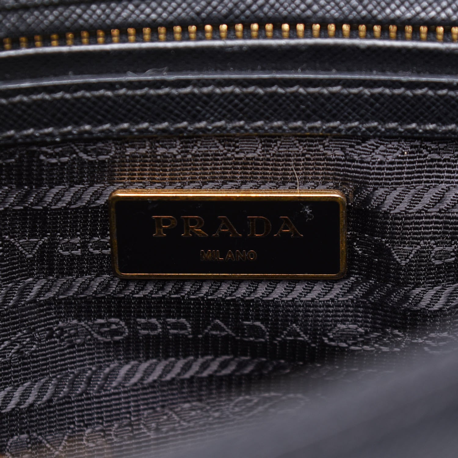 Prada Saffiano Small Galleria Double Zip Tote Black 5 of 17