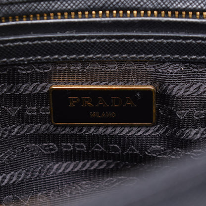 Prada Saffiano Small Galleria Double Zip Tote Black 5 of 17