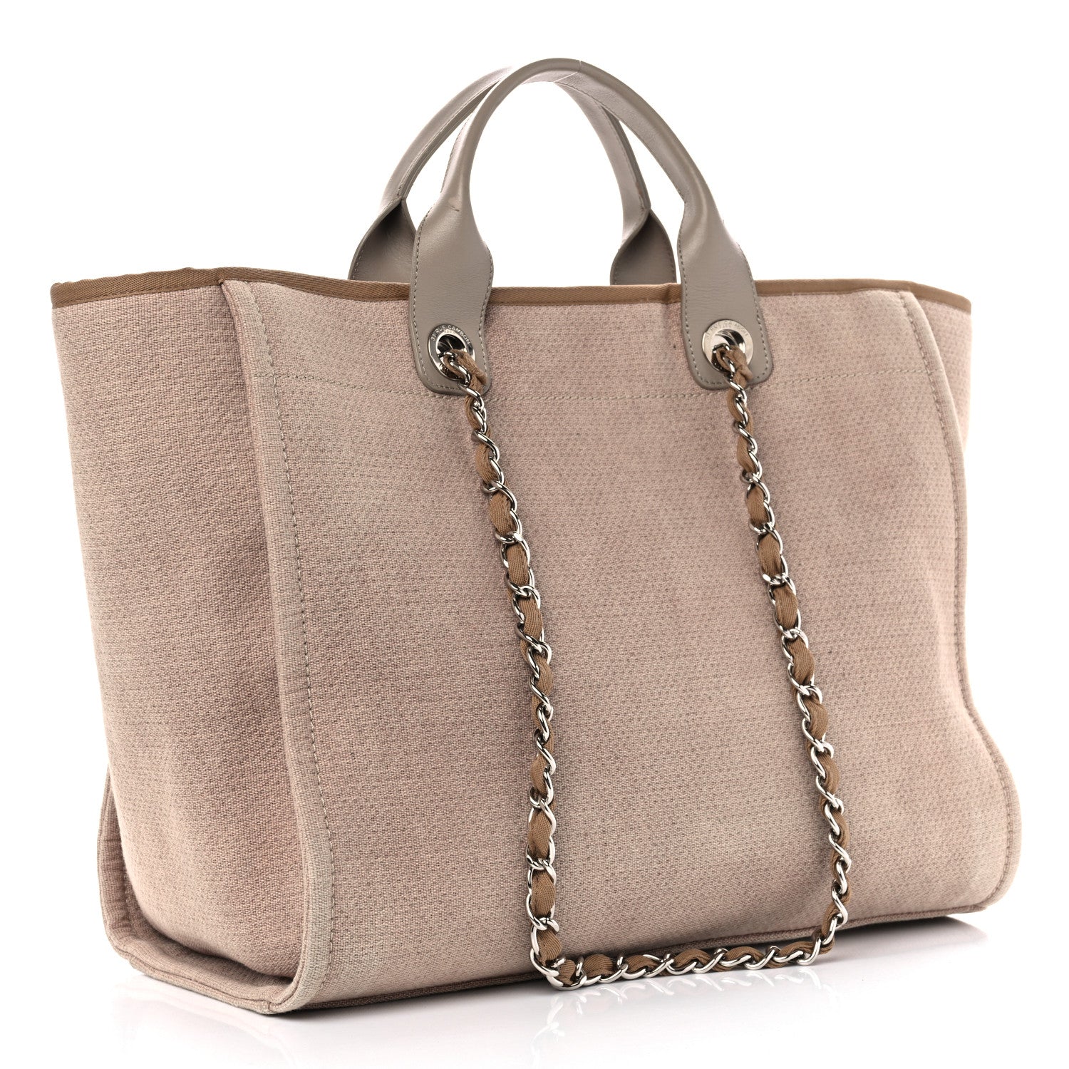Chanel Canvas Medium Deauville Tote Ecru 3 of 14