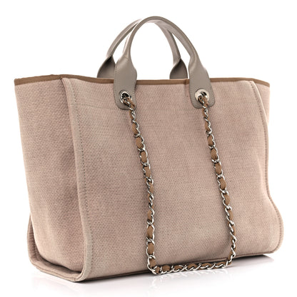Chanel Canvas Medium Deauville Tote Ecru 3 of 14