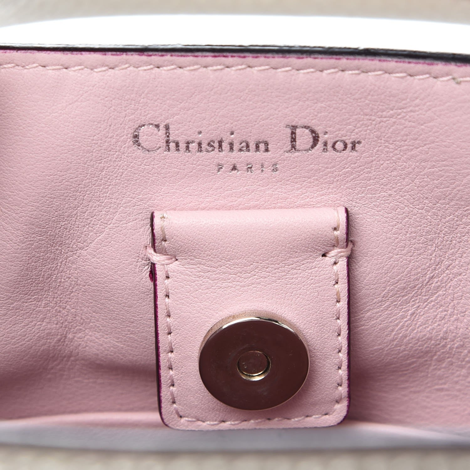 Christian Dior Metallic Bullcalf Small Diorissimo Champagne 6 of 7