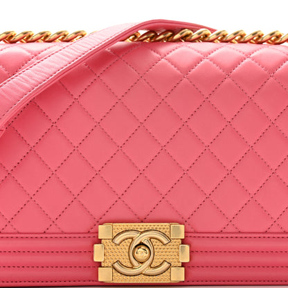 Chanel Lambskin Quilted Medium Boy Flap Pink 8 of 10