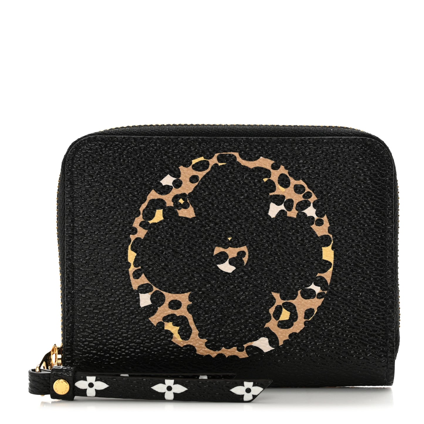 Monogram Giant Jungle Zippy Coin Purse Black