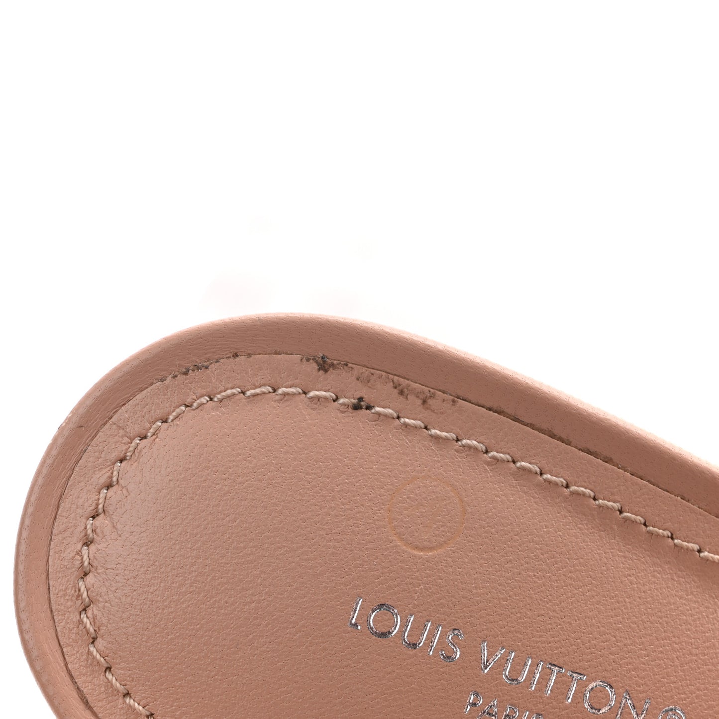 Lambskin Embossed Monogram Revival Mules 41 Beige