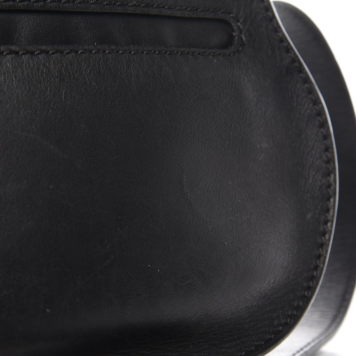 Calfskin Mini Marcie Metal Bar Trim Crossbody Bag Black