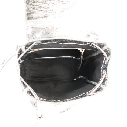 Saint Laurent Metallic Calfskin Festival Backpack Silver 5 of 7
