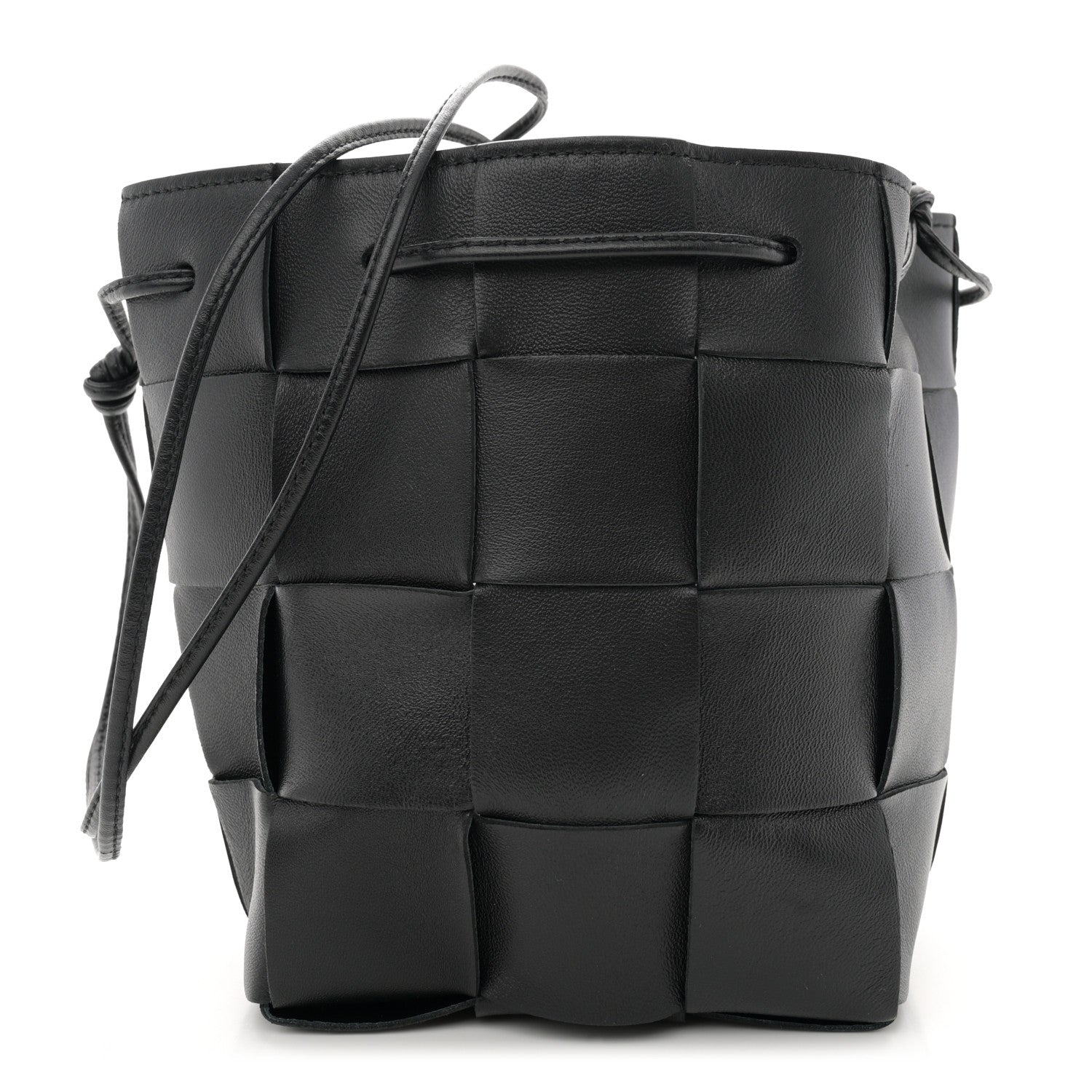 Bottega Veneta Nappa Maxi Intrecciato Cassette Bucket Bag Black 1 of 11